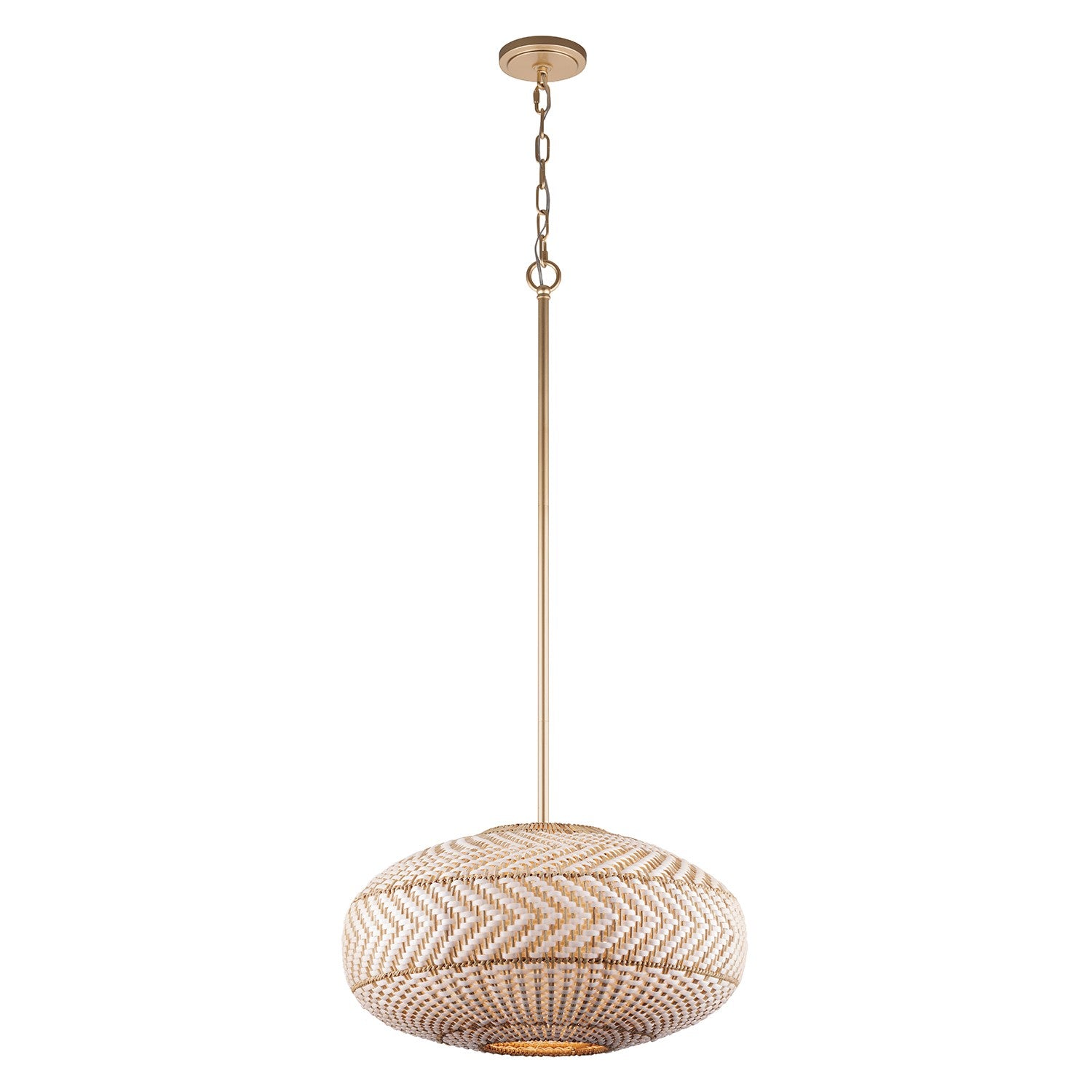 Zanzibar Four Light Pendant in Soft Gold