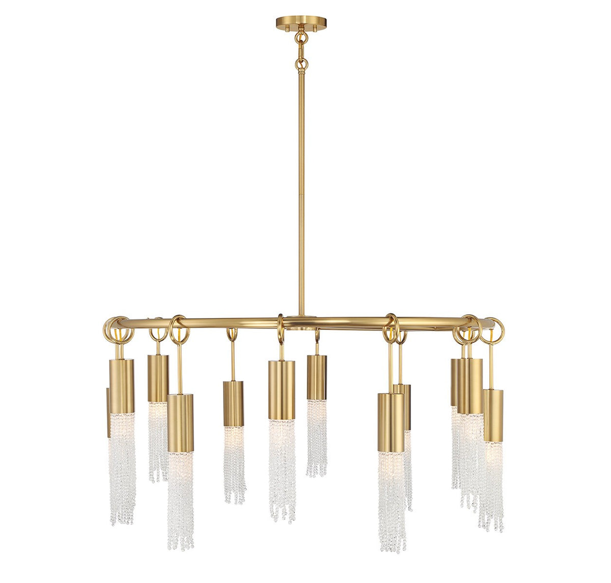 Chelsea 12 Light Chandelier in Warm Brass