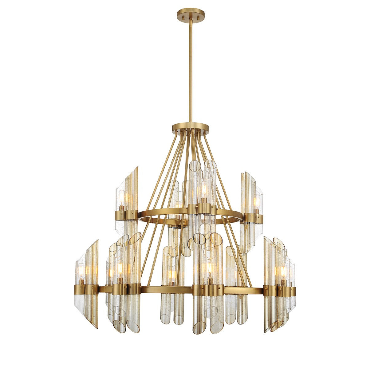 Biltmore 12 Light Chandelier in Warm Brass