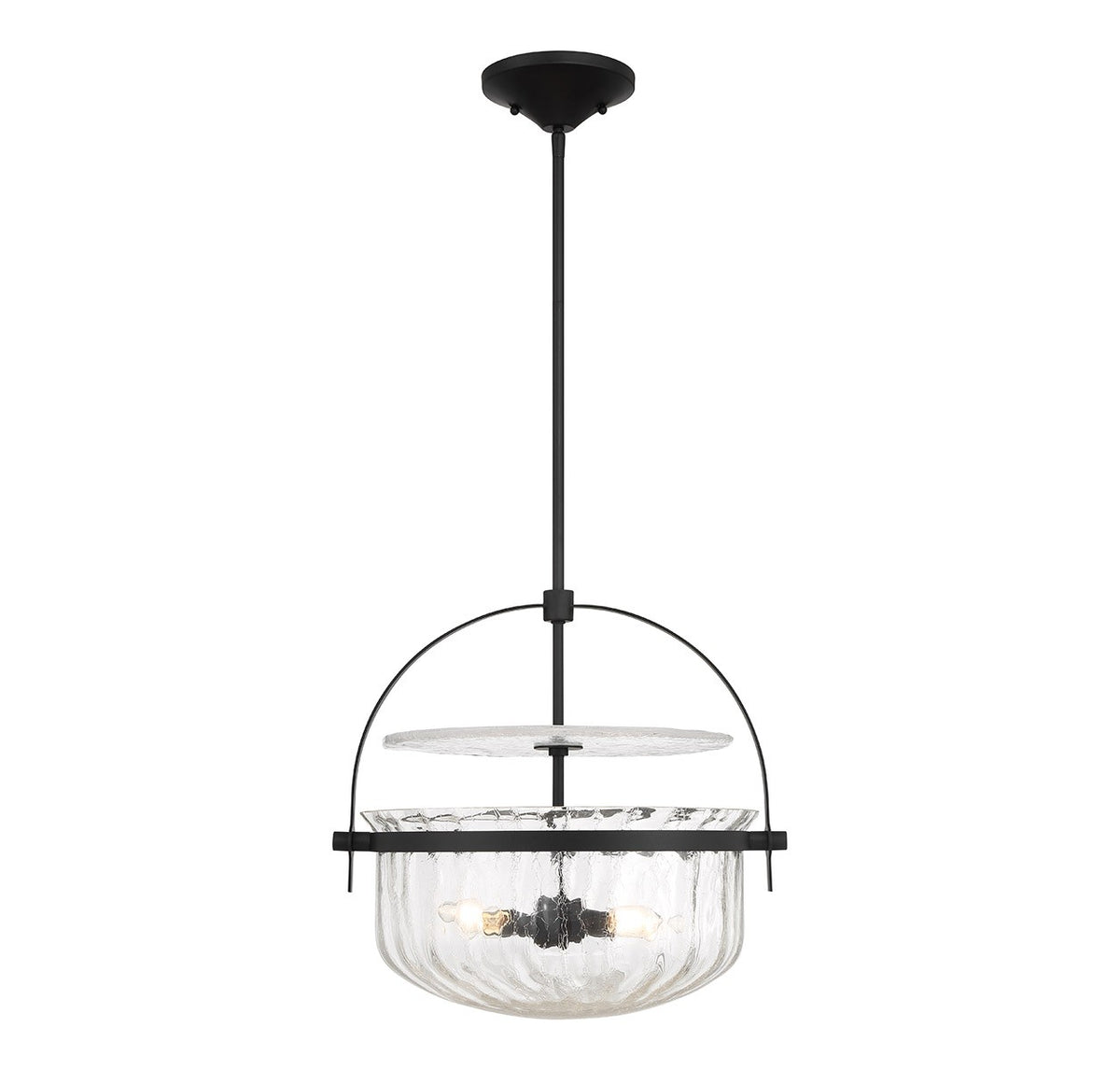 Denmar Quatre Lumières Convertible Semi-Plafonnier/Suspension