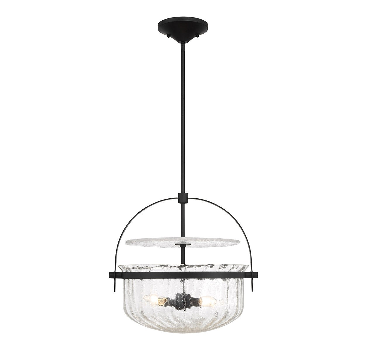 Denmar Quatre Lumières Convertible Semi-Plafonnier/Suspension
