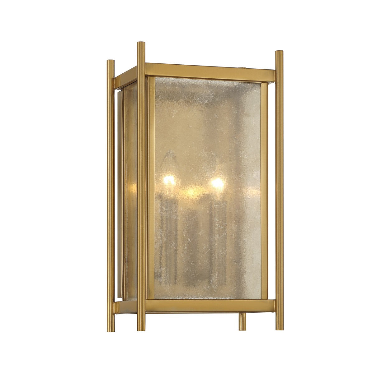Jacobs Two Light Wall Sconce in Warm Brass