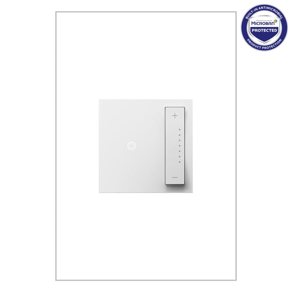 Adorne 0-10V sofTap Dimmer with Microban in White