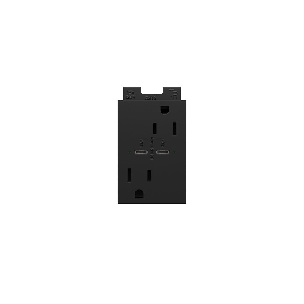 Prise USB Type-C/C à alimentation électrique rapide (PD) 15 A, anti-sabotage, très rapide, grand format