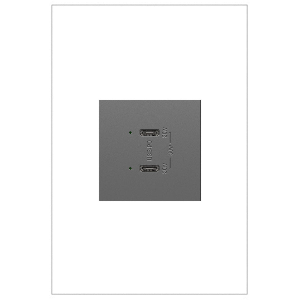 adorne Ultra-Fast Plus Power Delivery USB Type-C/C Outlet Module