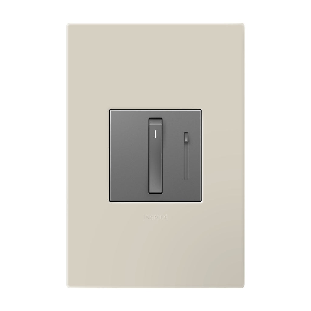 One-Gang-Plus Screwless Wall Plate with Microban