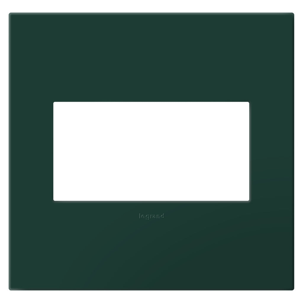 adorne Two-Gang Screwless Wall Plate with Microban