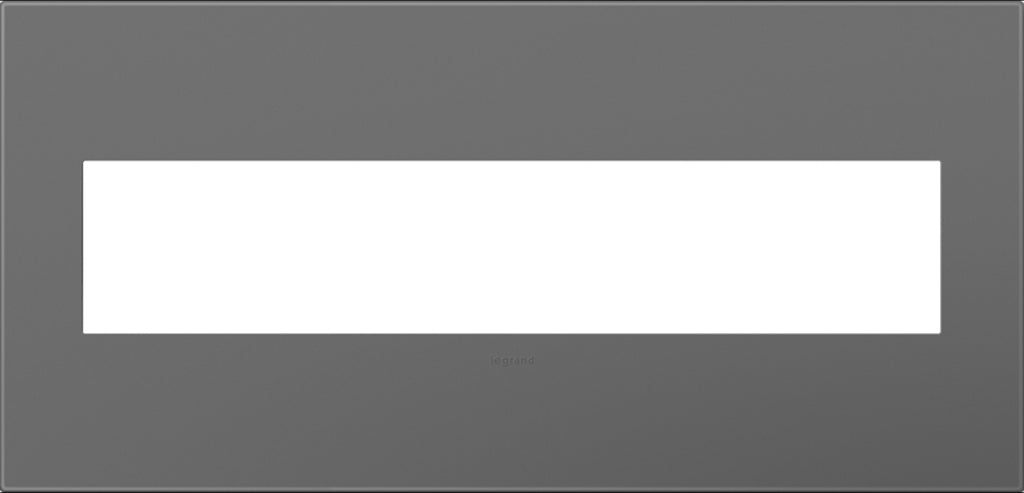 Adorne Five-Gang Screwless Wall Plate with Microban