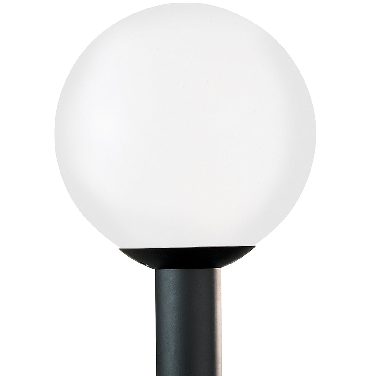 Outdoor Globe One Light Outdoor Post Lantern in White Plastic