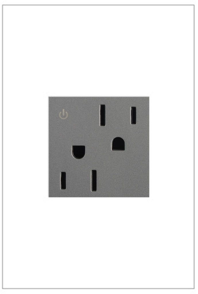 Adorne 15A Tamper-Resistant Dual-Controlled Outlet