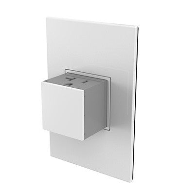 Adorne 20A One-Gang Pop-Out Outlet White