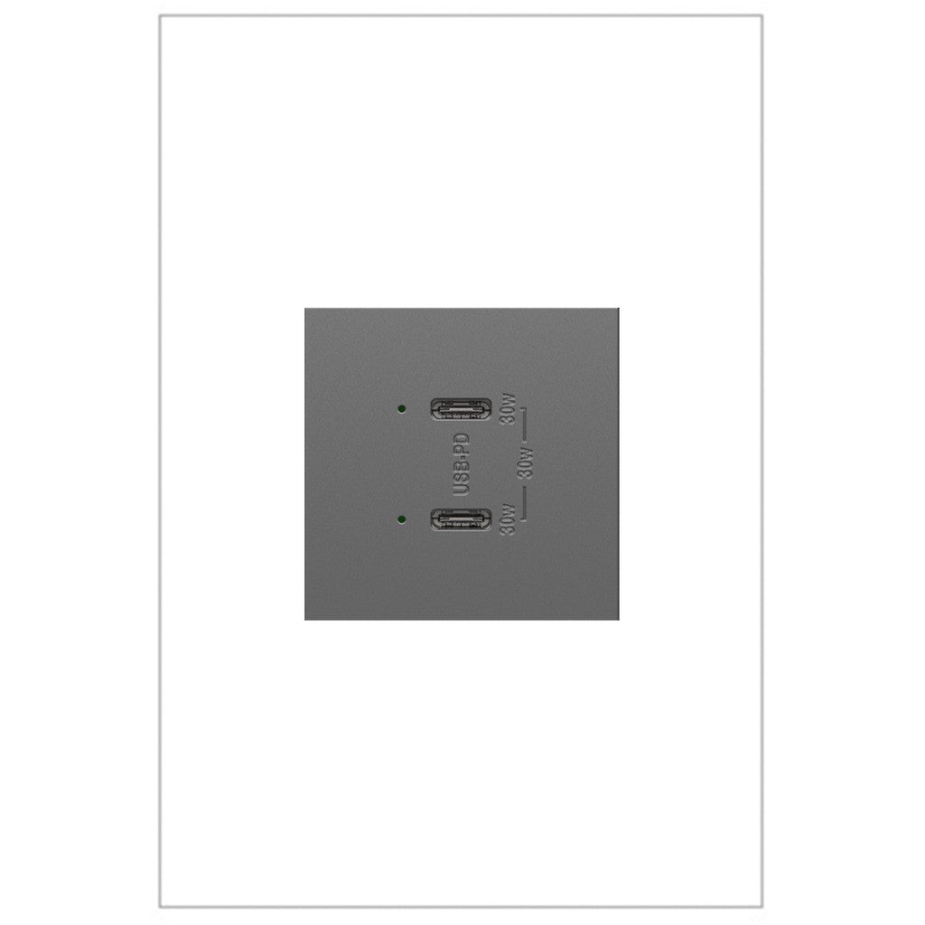 Ultra-Fast Plus Power Delivery USB Type-C/C Outlet Module