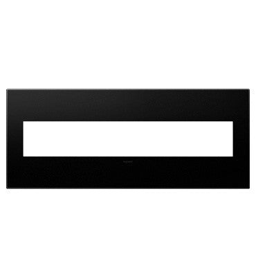 Adorne Six-Gang Screwless Wall Plate with Microban