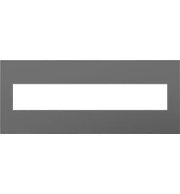 Adorne Six-Gang Screwless Wall Plate with Microban