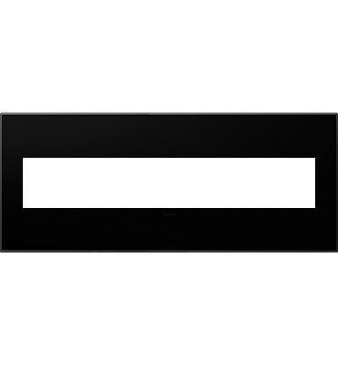 Adorne® Titanium Six-Gang Screwless Wall Plate