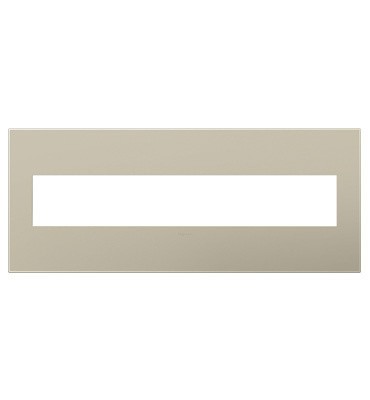 Adorne® Titanium Six-Gang Screwless Wall Plate