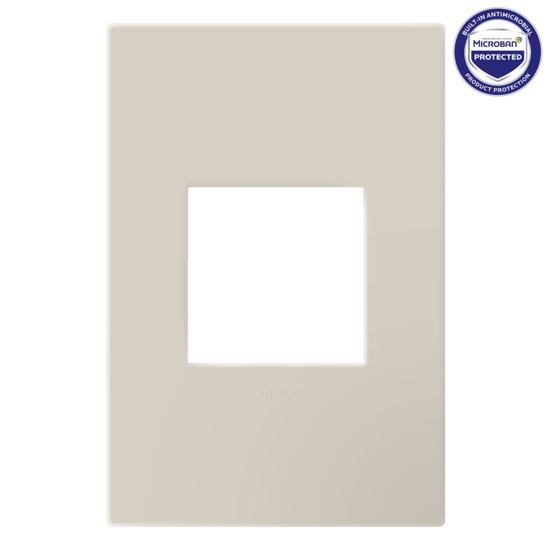Adorne Oatmeal One-Gang Screwless Wall Plate