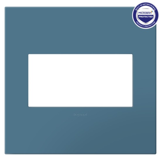 Two-Gang Screwless Wall Plate with Microban