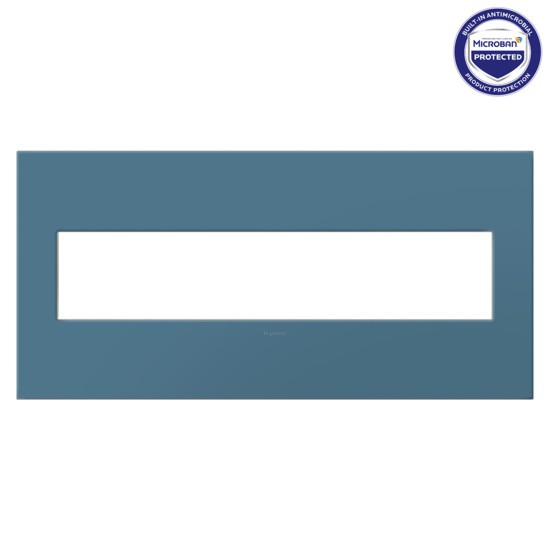 Five-Gang Screwless Wall Plate with Microban