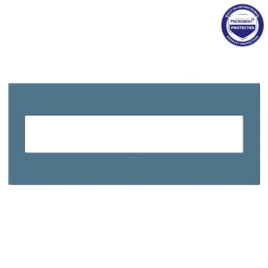 Six-Gang Screwless Wall Plate with Microban