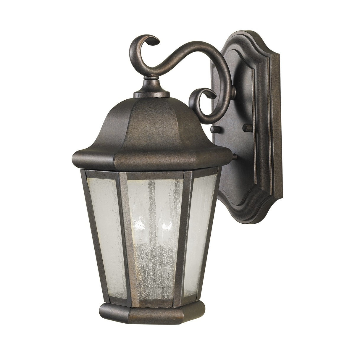 Martinsville Two Light Outdoor Wall Lantern in Corinthian Bronze