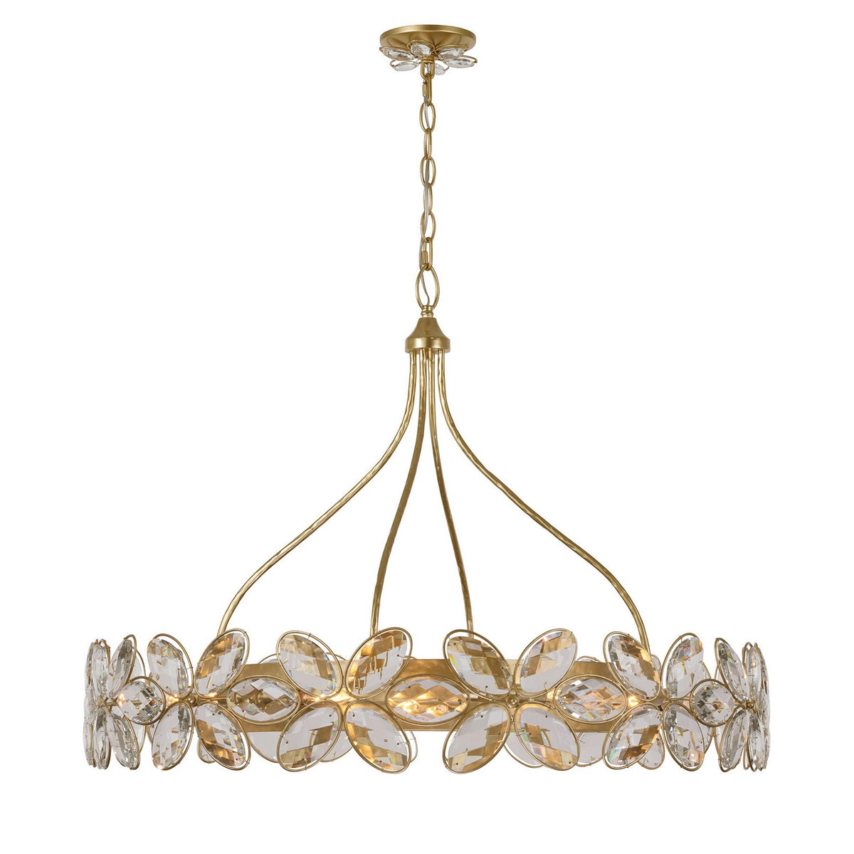 Marbella 14 Light Chandelier in Gold Shimmer