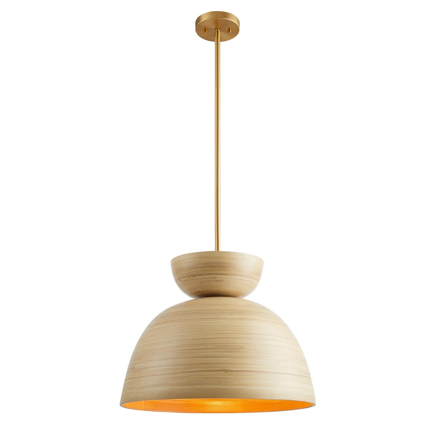Suspension Agave One Light en bambou naturel