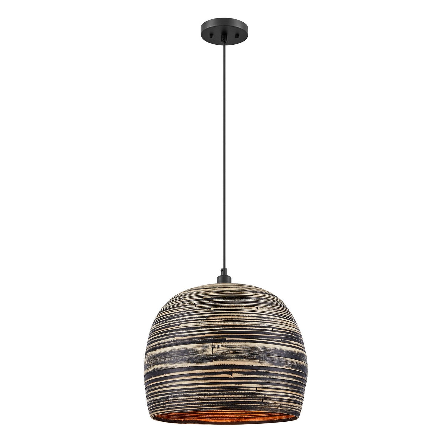 Suspension Jamsen One Light en bambou noir