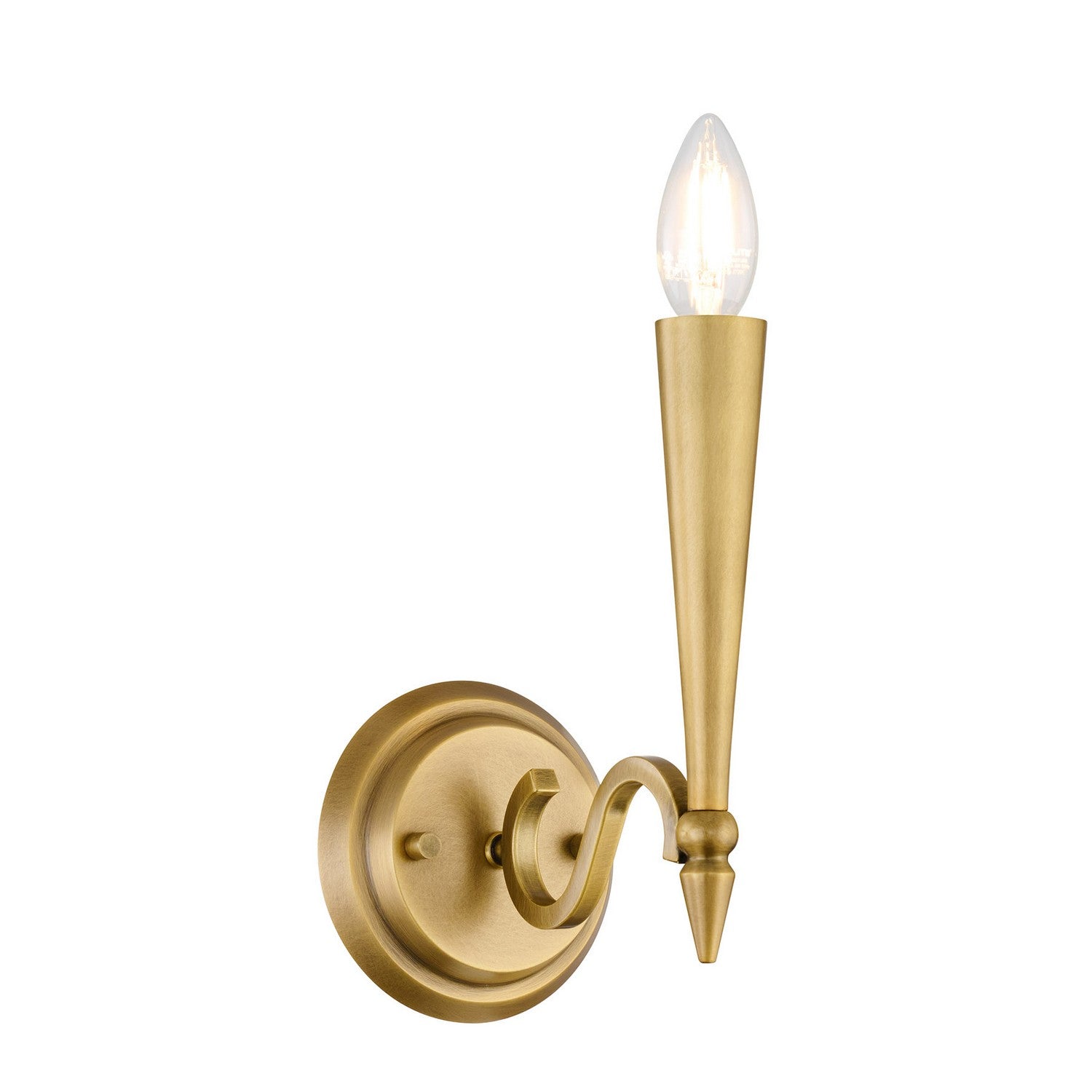 Tremont One Light Wall Sconce in Riviera Brass