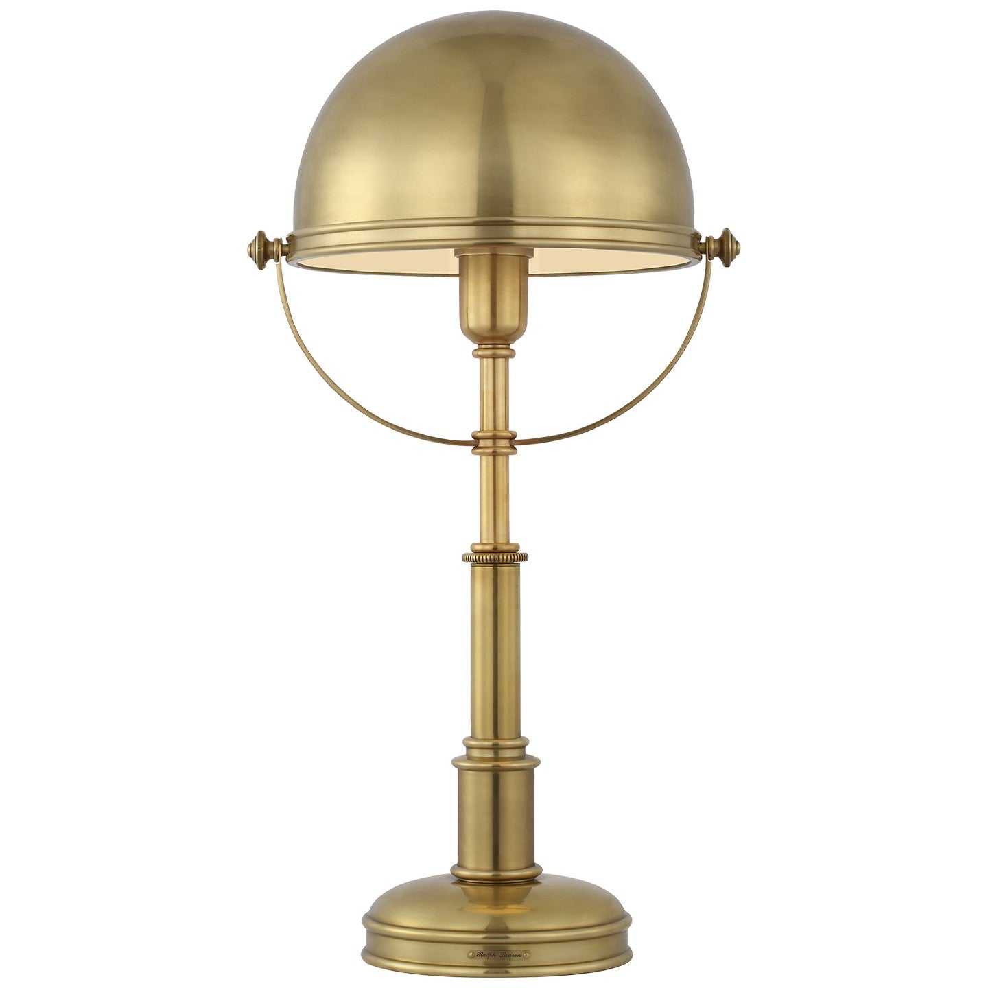 Carthage LED Desk Lamp in Natural Brass