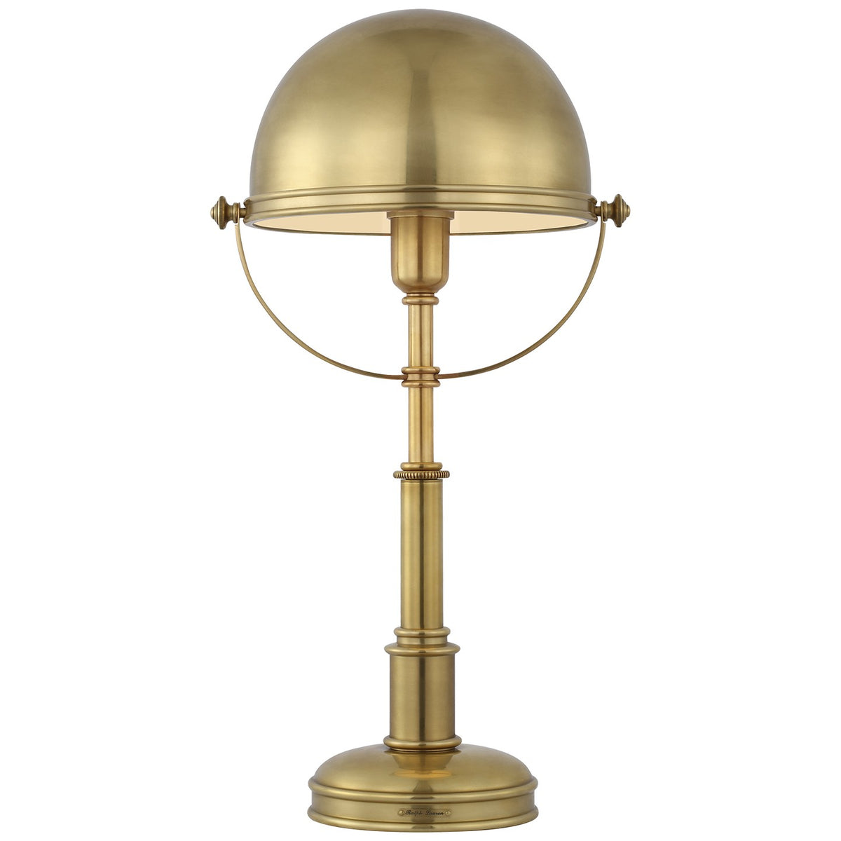 Carthage LED Desk Lamp in Natural Brass