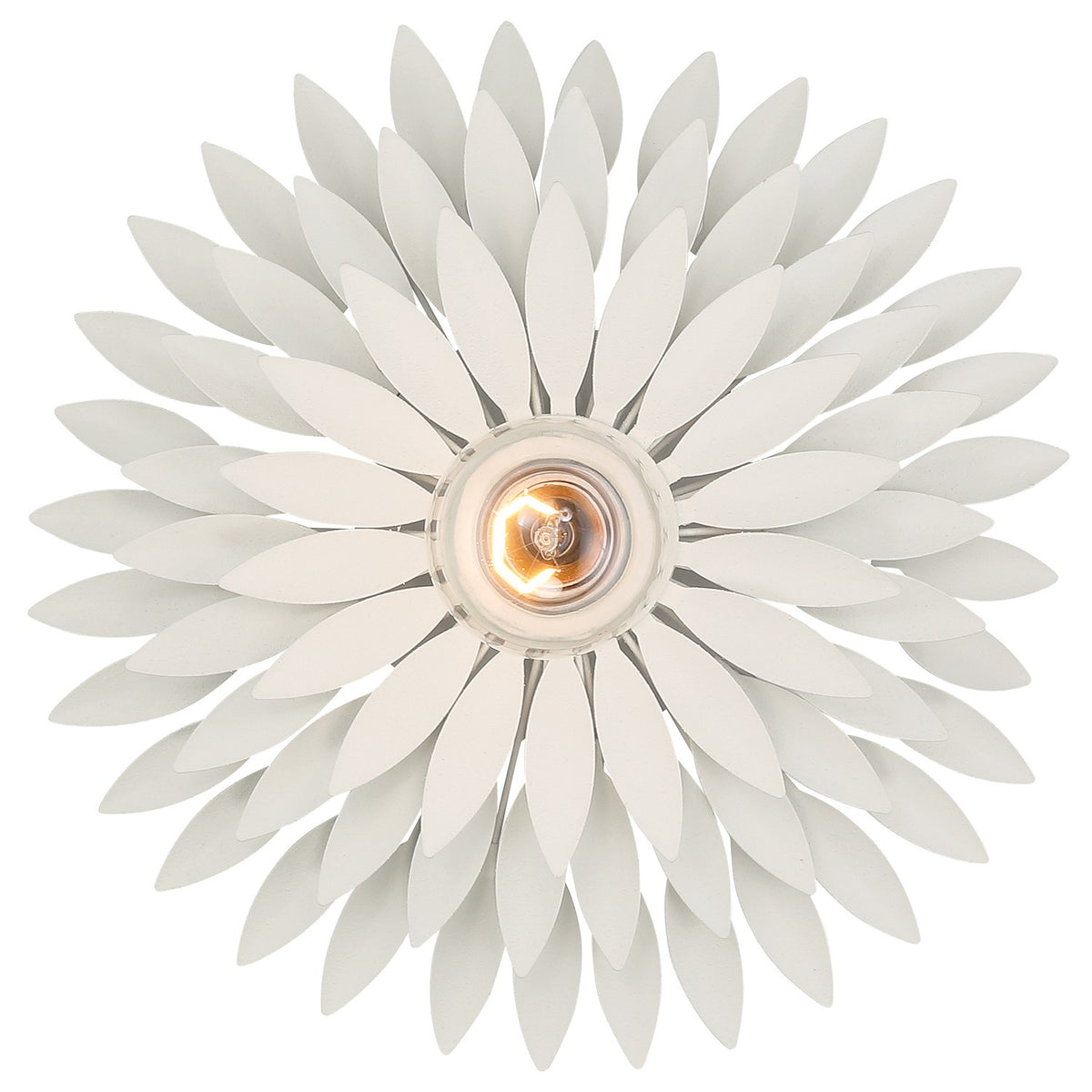Broche One Light Wall Sconce in Matte White