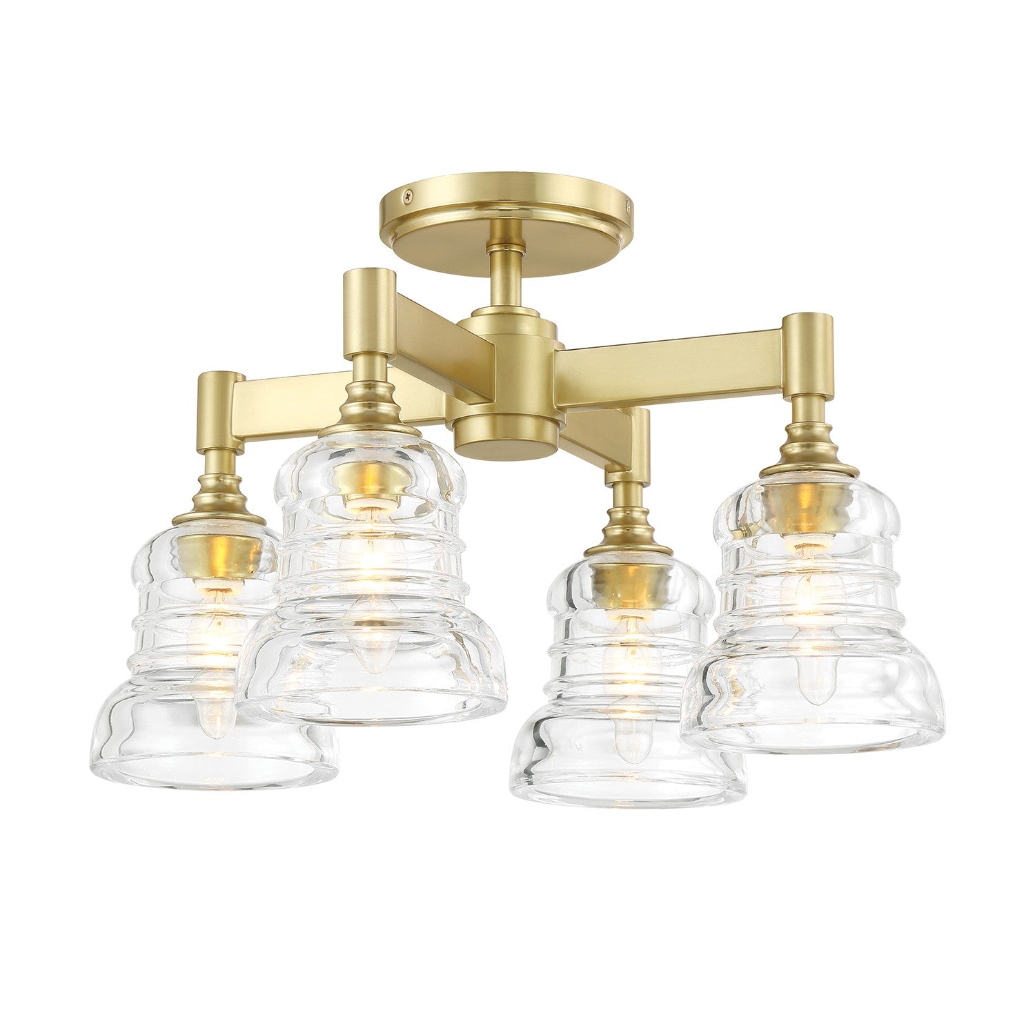 Gregory Four Light Semi Flush Mount