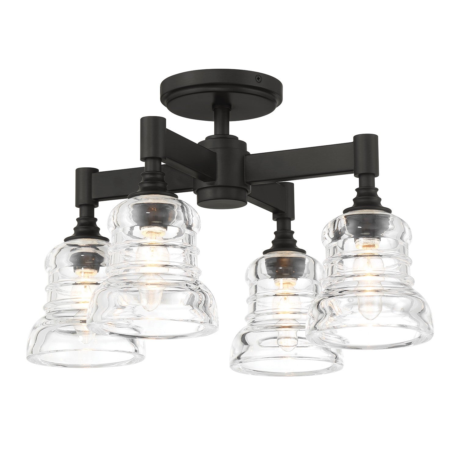 Gregory Four Light Semi Flush Mount