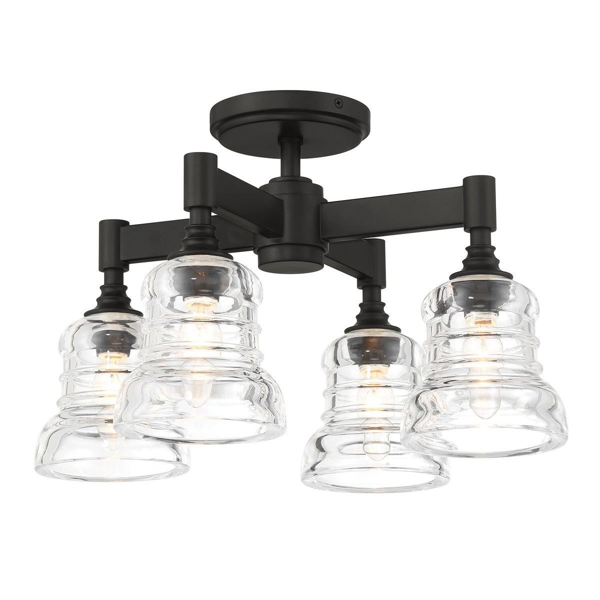 Gregory Four Light Semi Flush Mount