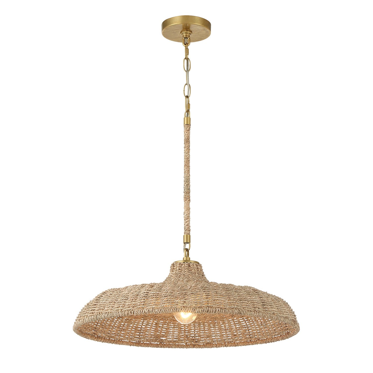 Odessa One Light Pendant in Soft Gold