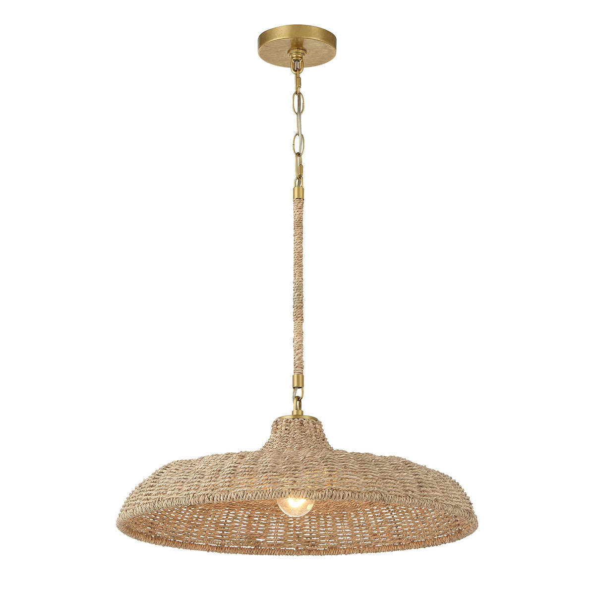Odessa One Light Pendant in Soft Gold