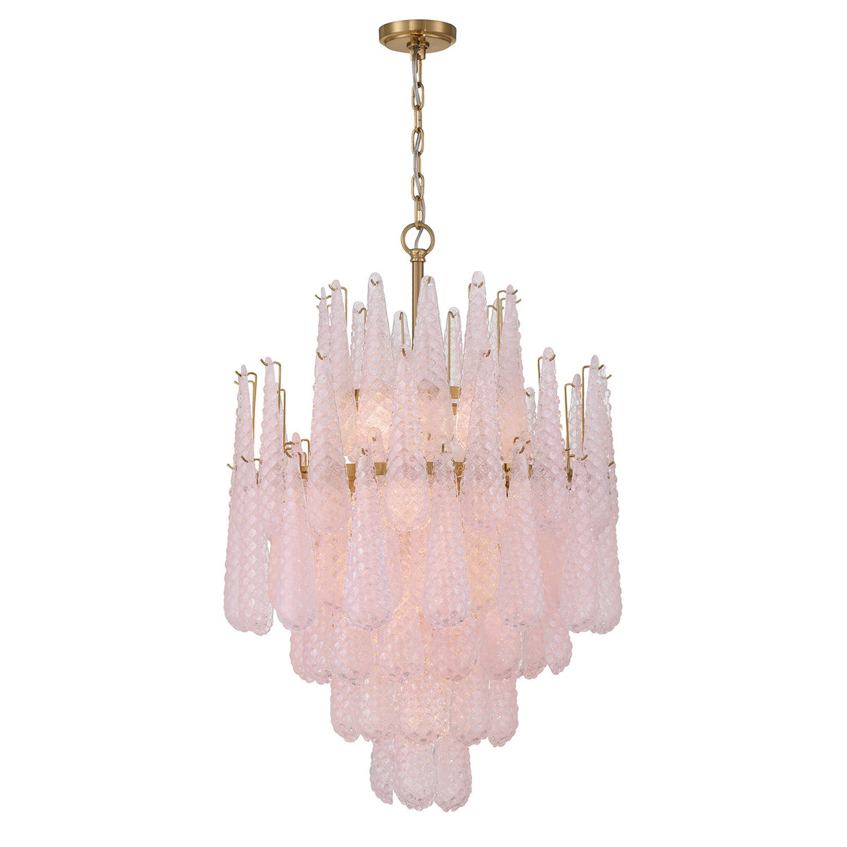 Ollie 16 Light Chandelier in Aged Brass