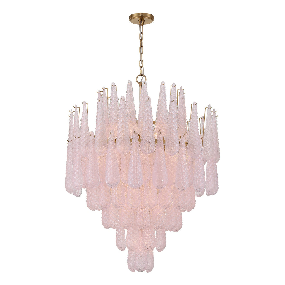 Ollie 21 Light Chandelier in Aged Brass
