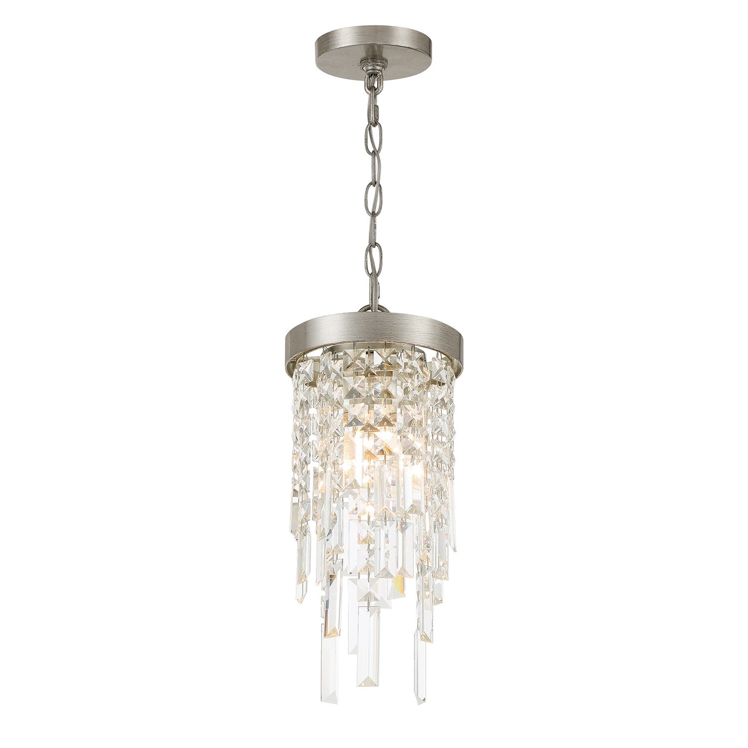 Winfield One Light Mini Pendant in Antique Silver