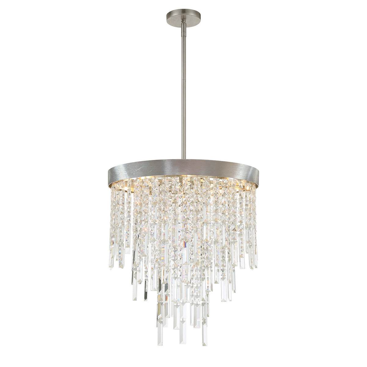 Winfield Five Light Chandelier in Antique Silver
