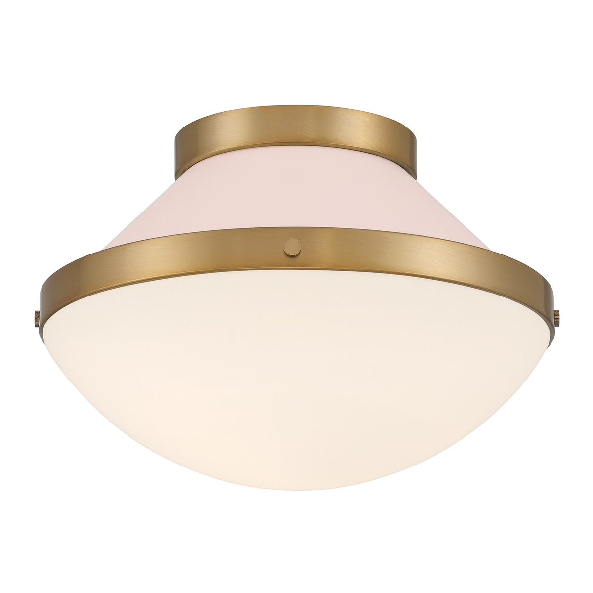 Xander One Light Flush Mount in Vibrant Gold