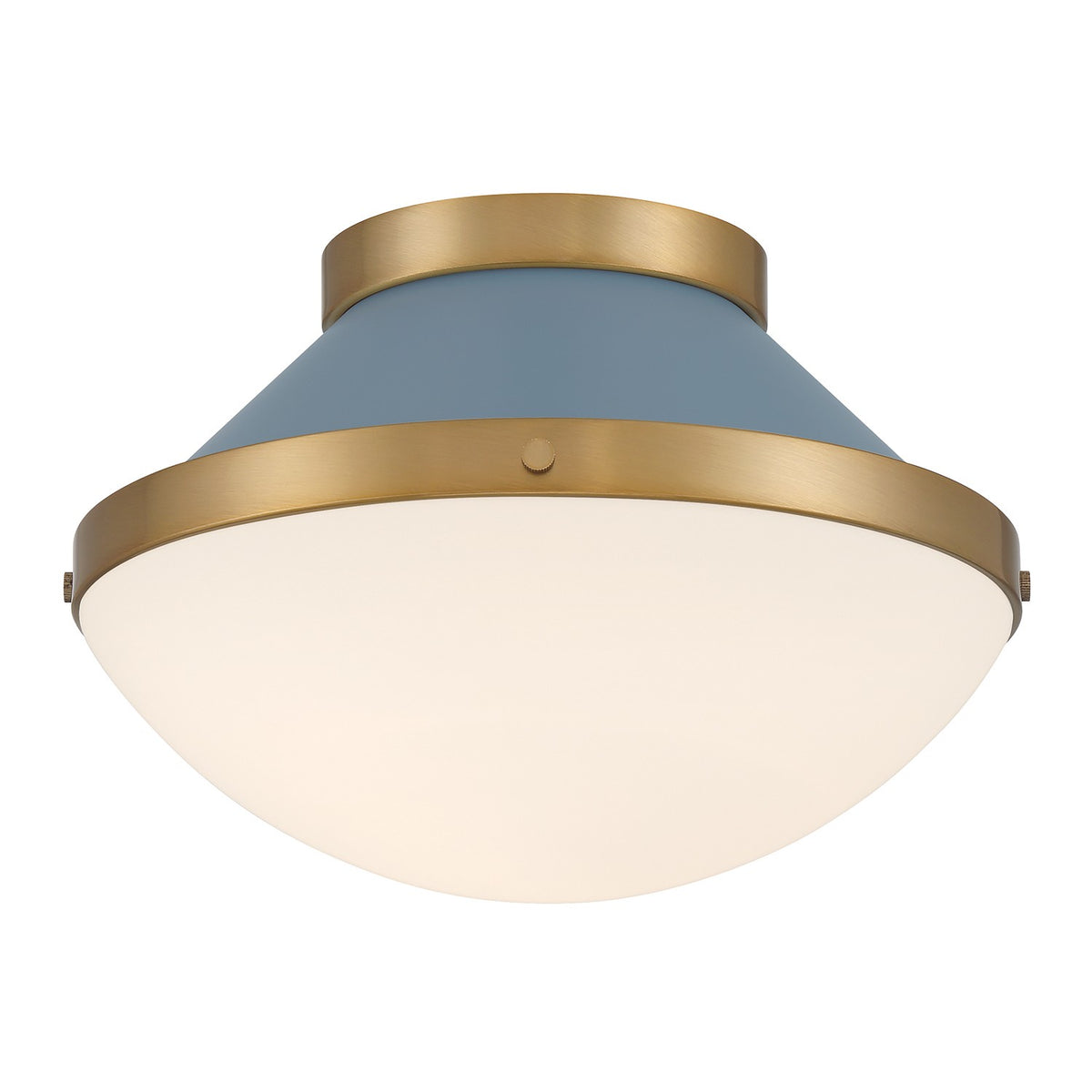 Xander One Light Flush Mount in Vibrant Gold