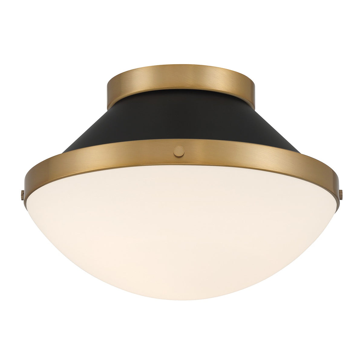 Xander One Light Flush Mount in Vibrant Gold