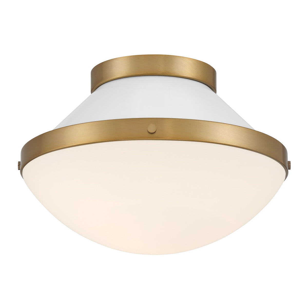 Xander One Light Flush Mount in Vibrant Gold