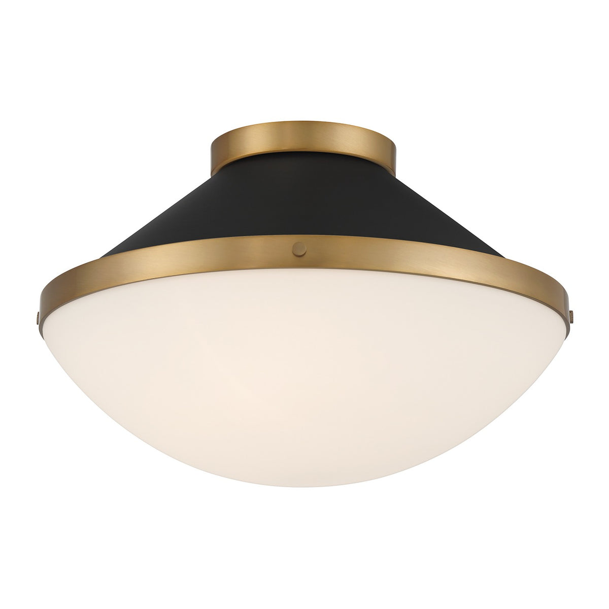 Xander Two Light Flush Mount in Vibrant Gold