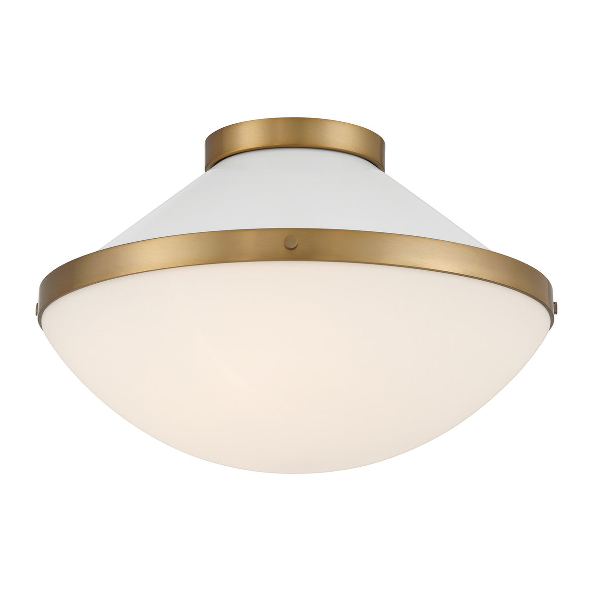 Xander Two Light Flush Mount in Vibrant Gold