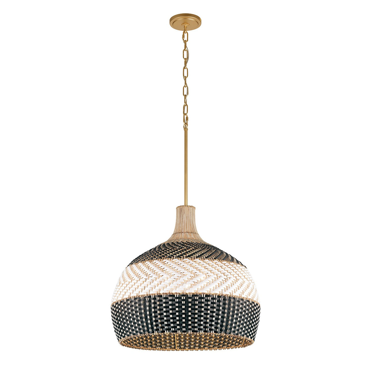 Zanzibar Five Light Pendant in Soft Gold
