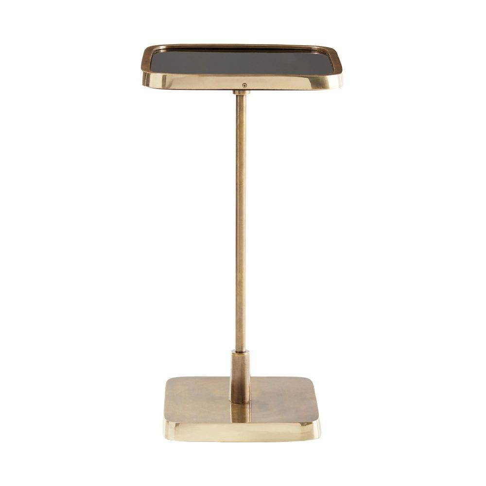 Kaela Accent Table in Vintage Brass