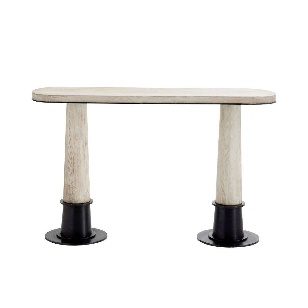 Kamile Console in Smoke Oak